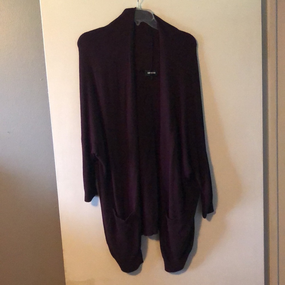Purple cardigan from Express!